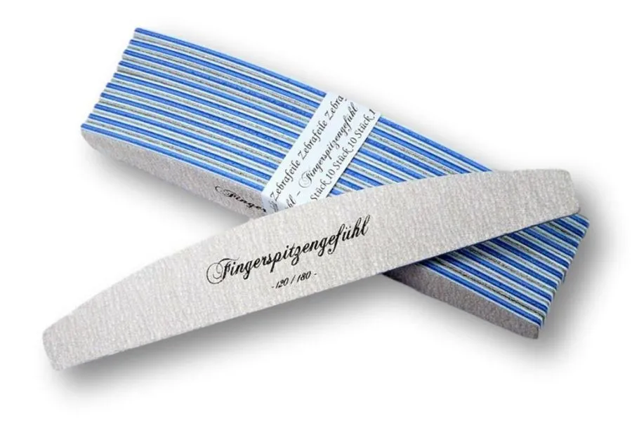 Zebrafeile Halbmond 120/180 - 10er-Pack