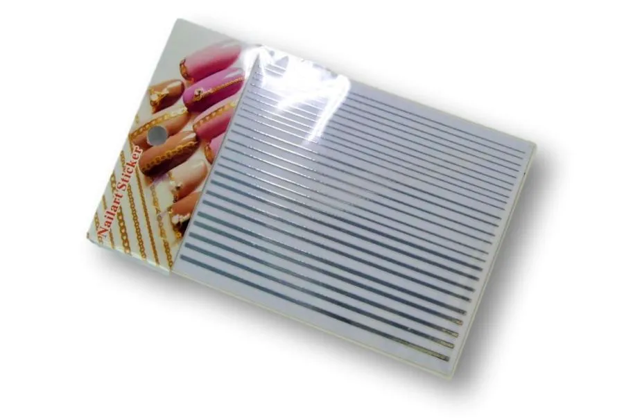 Metallic-Stripes silber