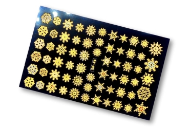 Sticker Schneeflocke - gold