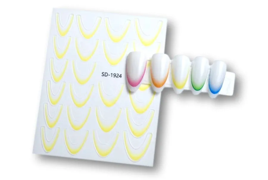 Ombre/French-Sticker - Gelb