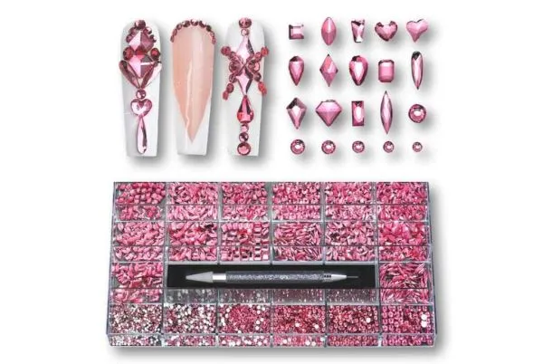 Große Kristallbox-Pink