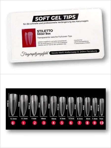 Easy Long-Tips Stiletto-Form Easy Long-Tips Stiletto-Form