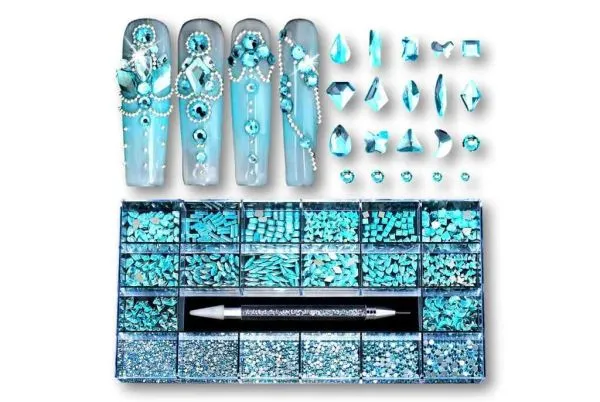 Große Kristallbox-Türkis-Blue