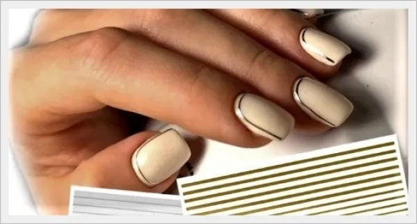 Metallic-Stripes rosé-gold