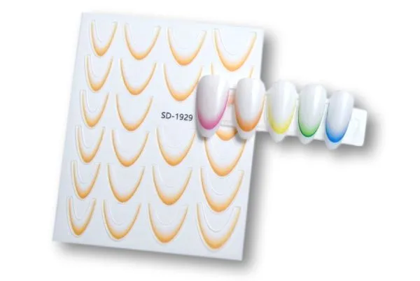 Ombre/French-Sticker - Peach